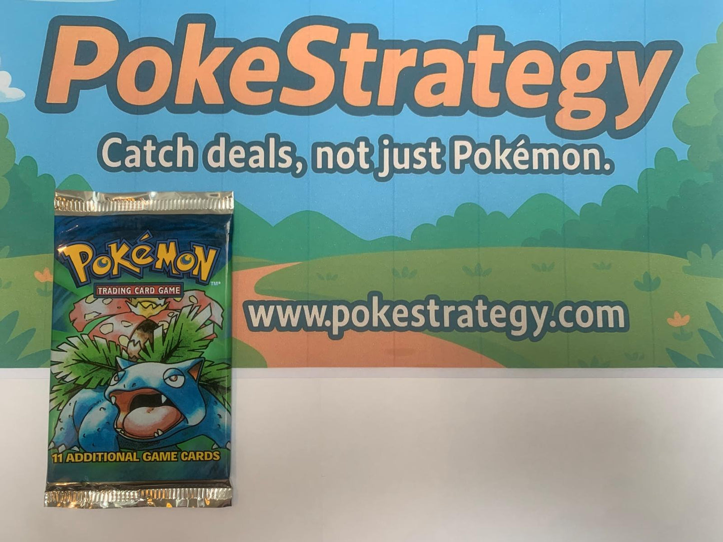 Pokémon TCG: Base Set Booster Pack – Factory Sealed (Venusaur Artwork)