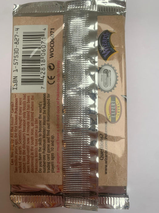 Pokémon TCG: 1st Edition Fossil Booster Pack – Factory Sealed (Zapdos Artwork)