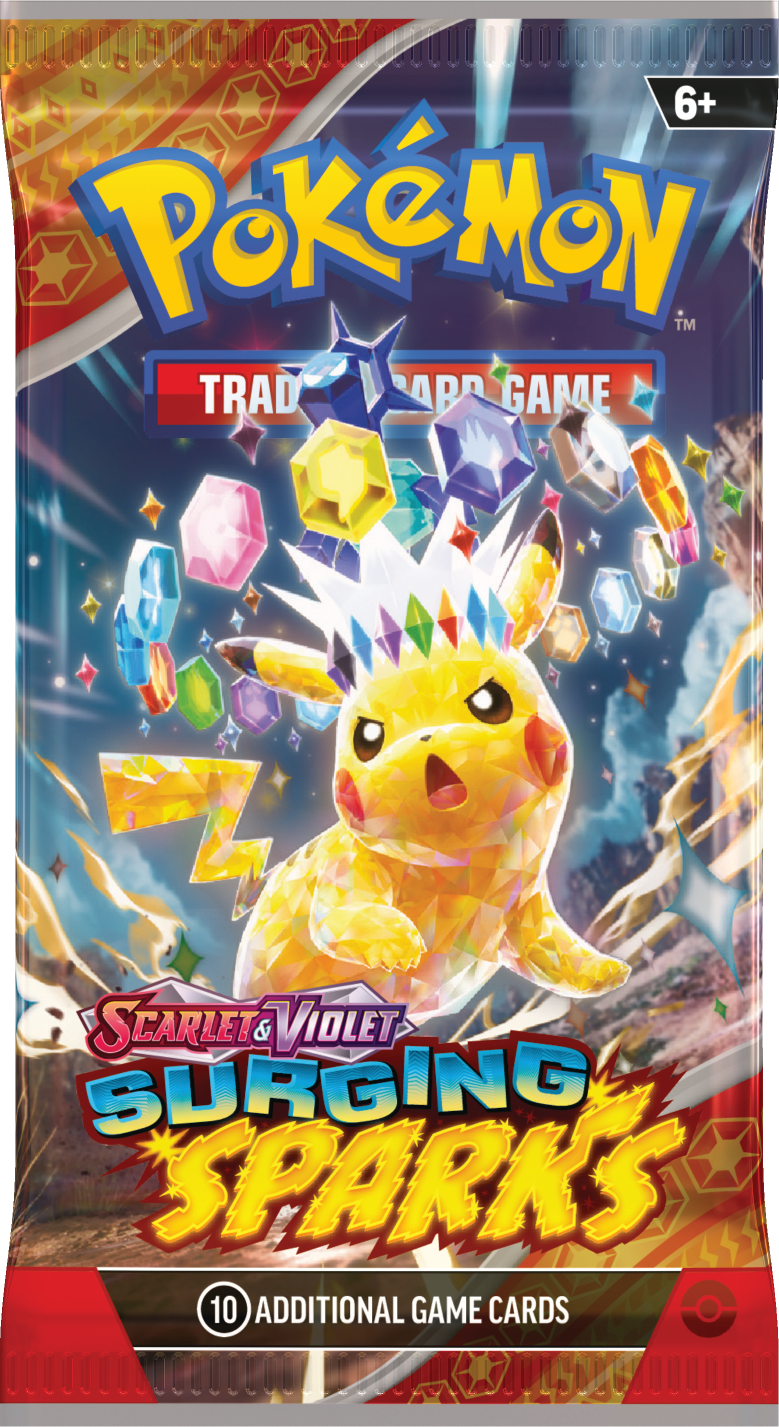 Pokémon Surging Sparks Booster Packs x3