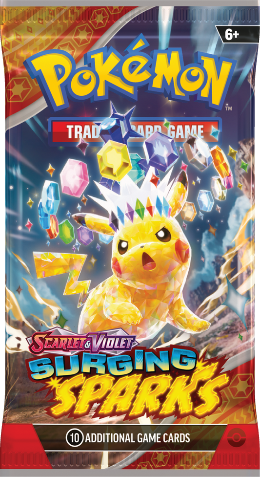 Pokémon Surging Sparks Booster Packs x3