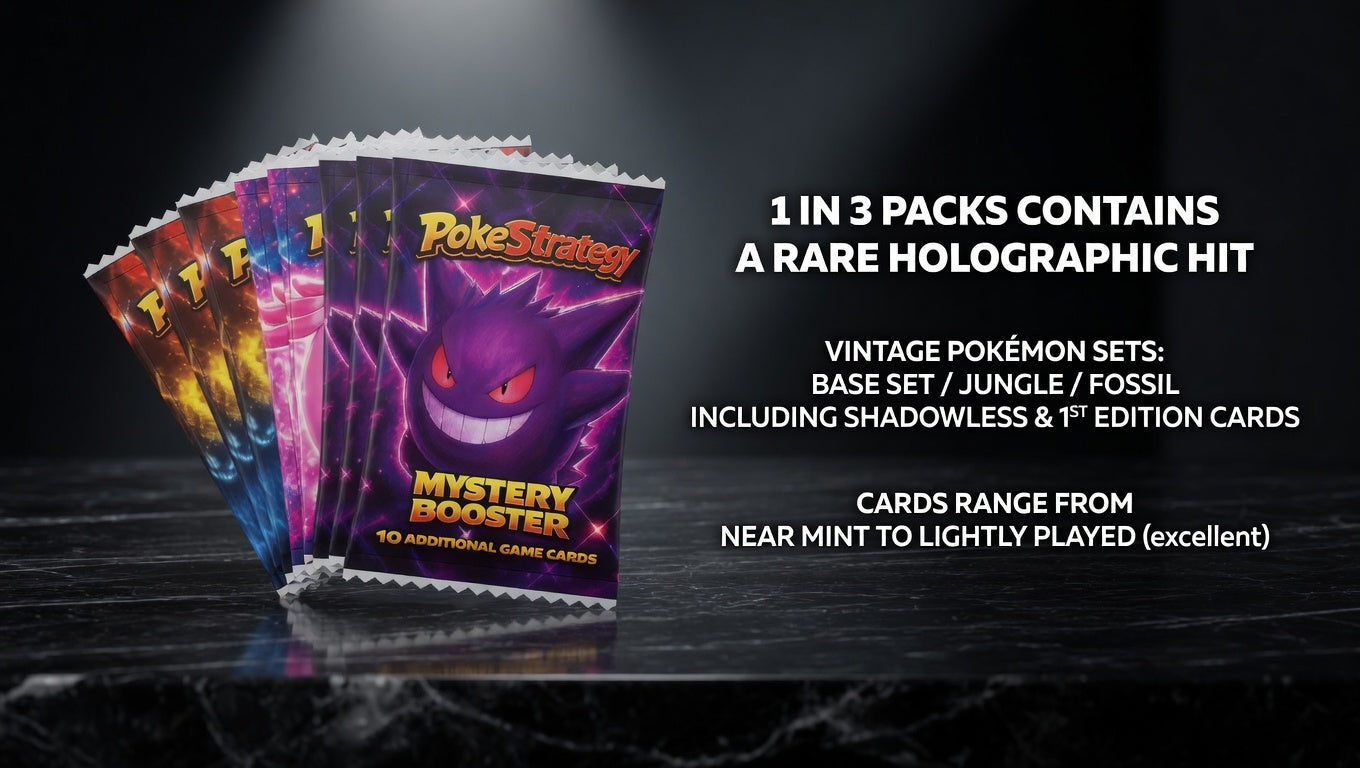 PokeStrategy Vintage Pokémon Mystery Booster Pack V2